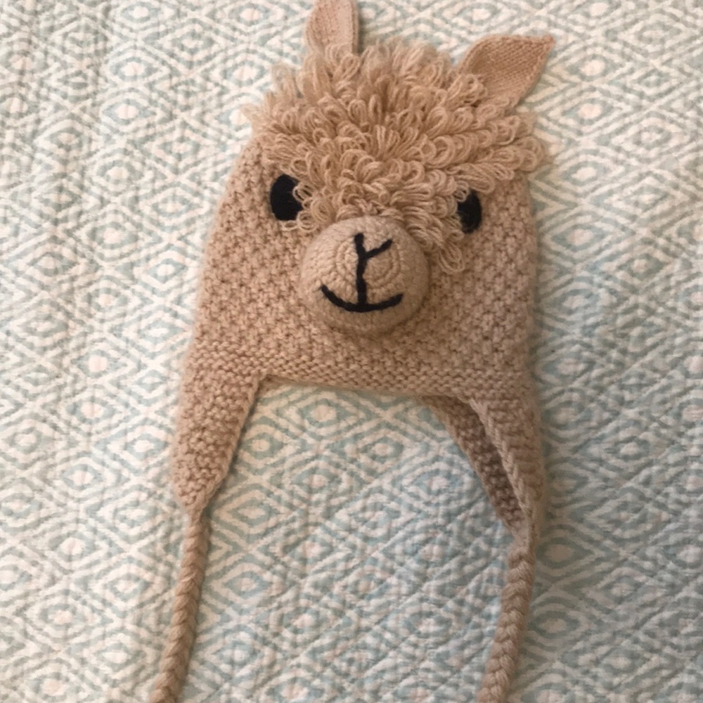 children’s Llama snow hat